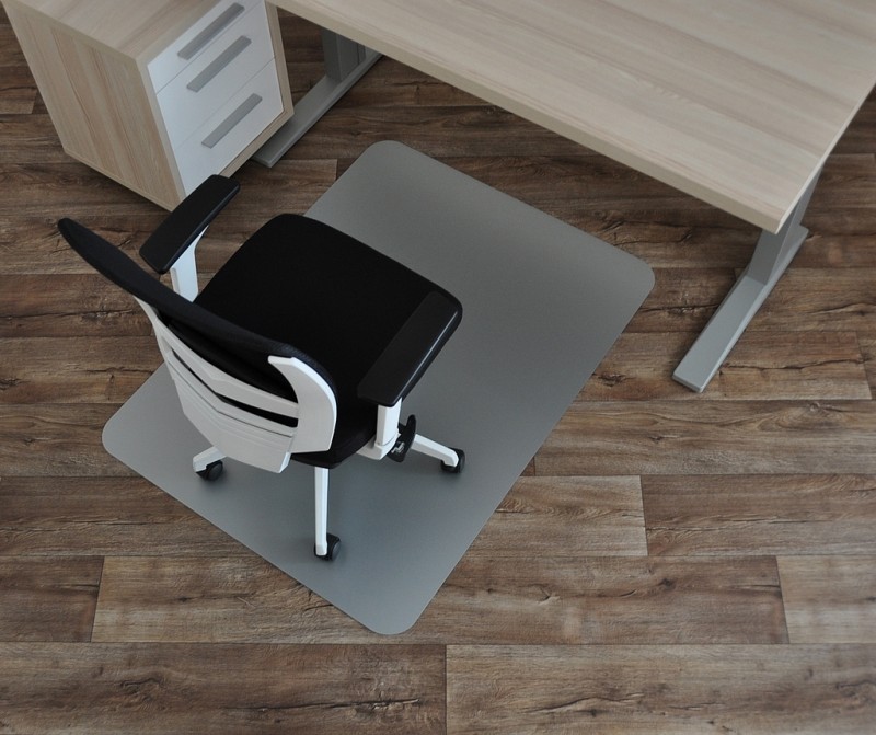 barevná podložka (120x90) pod židle SMARTMATT 5090 PH-stříbrná